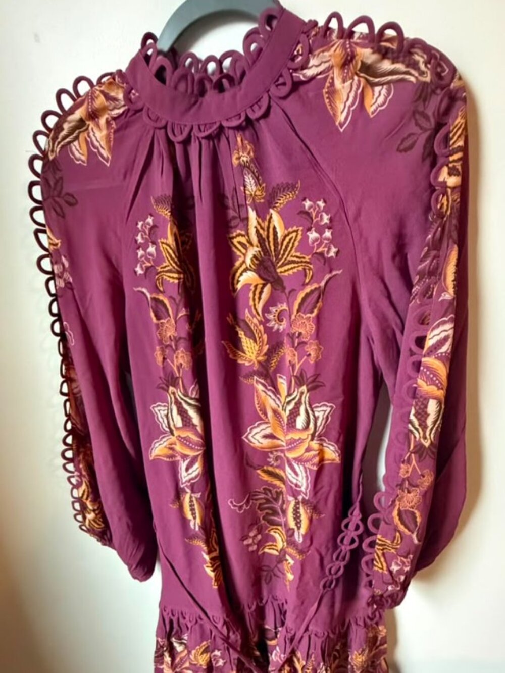 Pink Delicate Chintz Ruffled Mini Dress - Picture 5 of 9